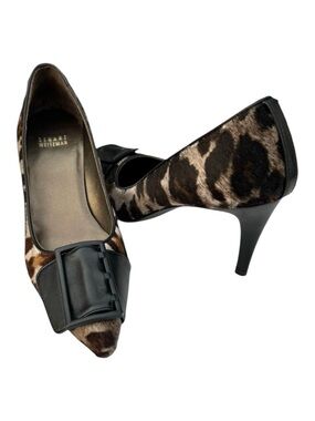 🆕 Stuart Weitzman Pumps Leopard Print  Pony Hair Heels